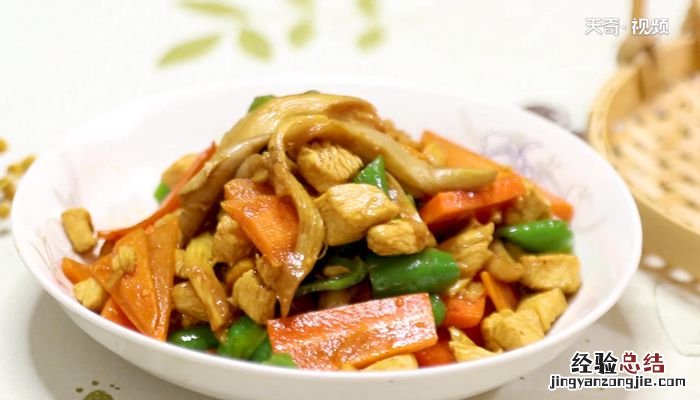 鲜蘑炒鸡丁的做法鲜蘑炒鸡丁怎么做