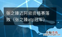 张之臻atp冠军 张之臻迈阿密资格赛落败