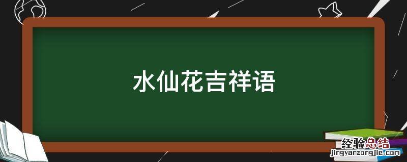 水仙花吉祥语 水仙花的花语吉祥美好纯洁