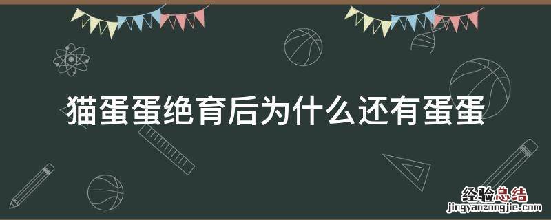 为什么猫绝育了还有蛋蛋 猫蛋蛋绝育后为什么还有蛋蛋