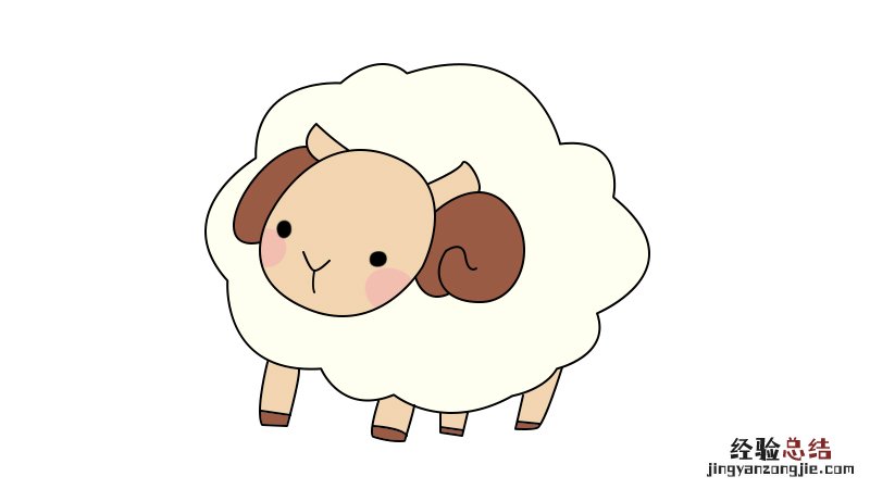 小羊简笔画教程 小羊的画法简笔画图片