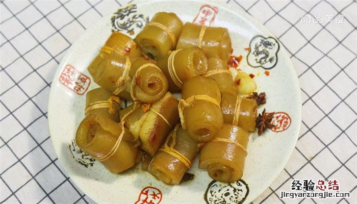 酸辣猪皮卷怎么做 美味猪皮卷的做法大全