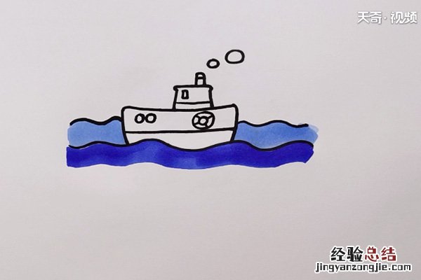 大海简笔画 儿童画 大海简笔画