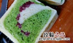 抹茶格子吐司步骤 抹茶吐司面包图片