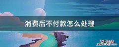 消费后不付款怎么处理 付款后未消费
