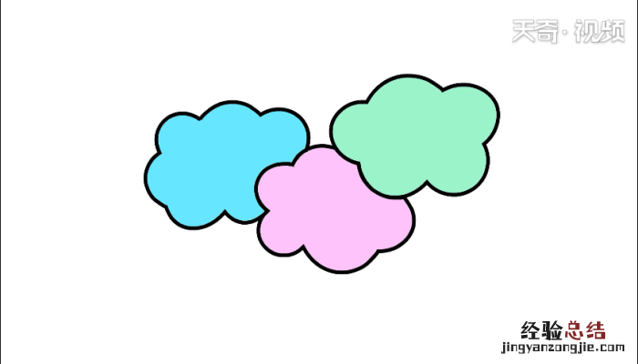 会变的云彩简笔画 云彩简笔画