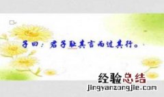 君子耻其言而过其行什么意思解释 君子耻其言而过其行什么意思