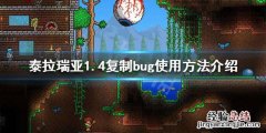泰拉瑞亚1.4.1.2复制物品 泰拉瑞亚1.4复制bug怎么用
