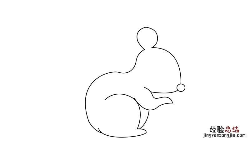 松鼠简笔画 松鼠简笔画 可爱 呆萌