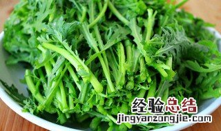 蒜蓉茼蒿的家常做法 茼蒿的家常做法