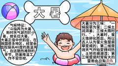 大暑手抄报3 大暑手抄报简单又漂亮