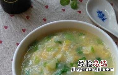 青菜鸡蛋粥的材料和做法步骤 鸡蛋白菜粥的做法大全