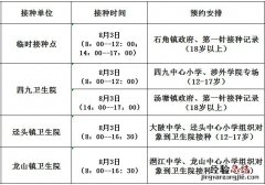 佛冈县新冠疫苗接种点 8月3日佛冈县新冠疫苗到苗信息