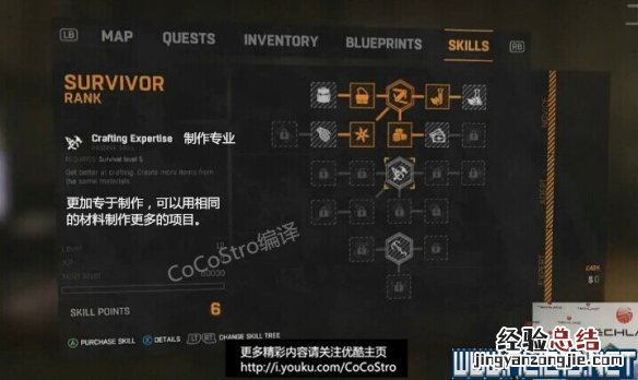 《消逝的光芒》有什么技能 消逝的光芒技能等级