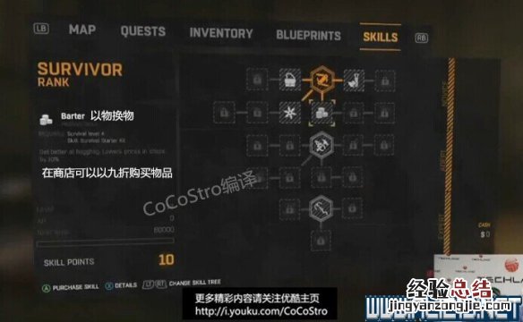 《消逝的光芒》有什么技能 消逝的光芒技能等级