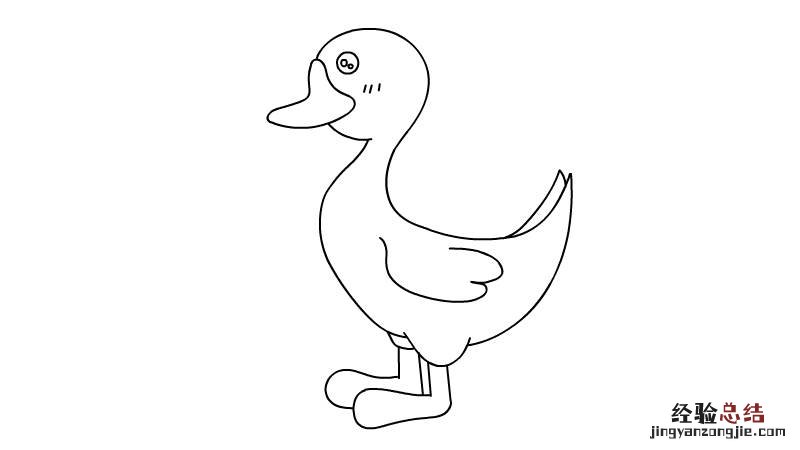 小鸭子简笔画 小鸭子简笔画步骤