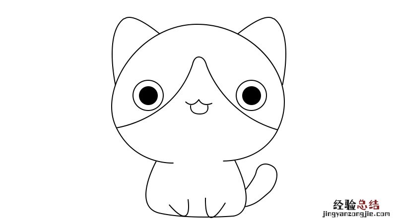 猫简笔画 猫简笔画彩色
