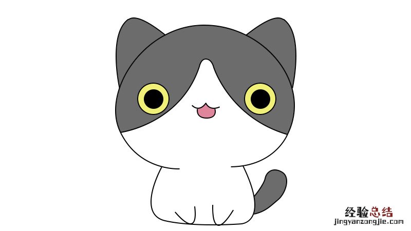 猫简笔画 猫简笔画彩色