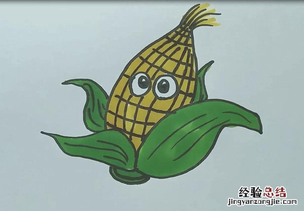 玉米简笔画简单又漂亮 玉米简笔画