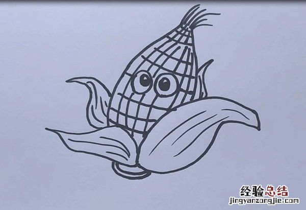 玉米简笔画简单又漂亮 玉米简笔画