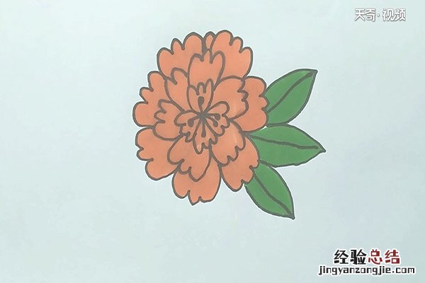 花的简笔画有颜色 花的简笔画