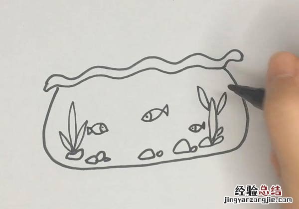 鱼缸的简笔画 鱼缸的简笔画视频