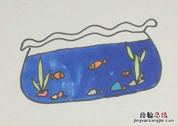 鱼缸的简笔画 鱼缸的简笔画视频