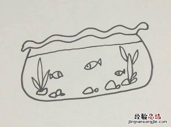 鱼缸的简笔画 鱼缸的简笔画视频