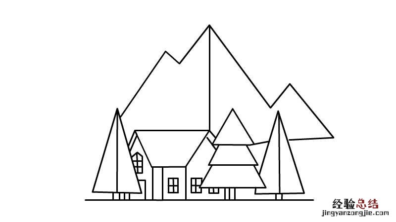 深圳的冬天简笔画 深圳的冬天简笔画 风景画