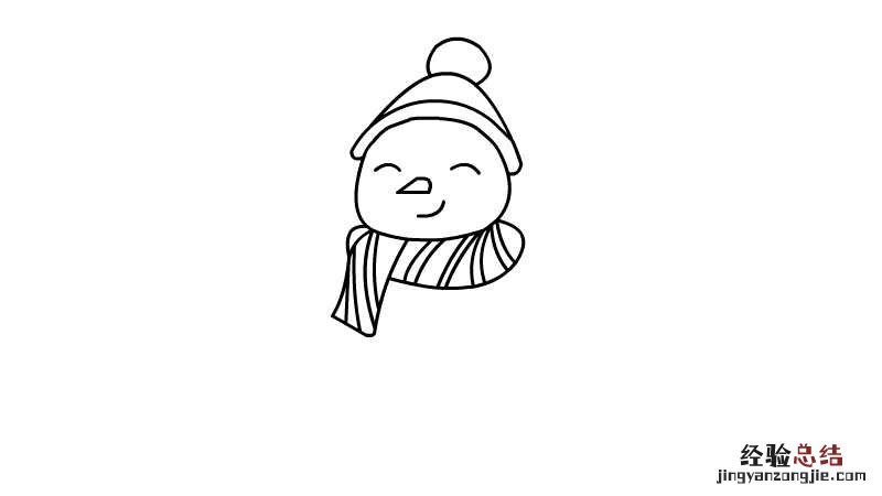 雪人简笔画 儿童简笔画 雪人宝宝简笔画