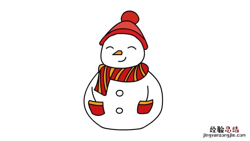 雪人简笔画 儿童简笔画 雪人宝宝简笔画