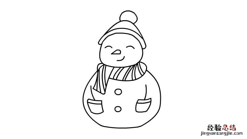 雪人简笔画 儿童简笔画 雪人宝宝简笔画