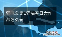 猫咪公寓2猫猫春日大作战怎么玩