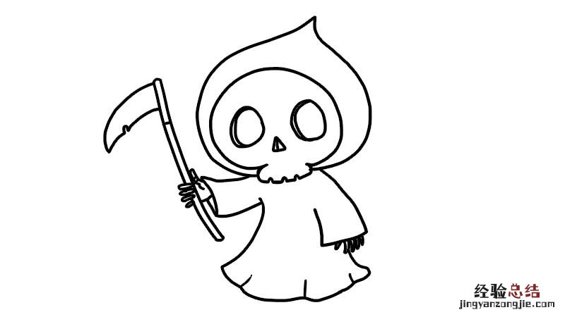 死神简笔画 死神简笔画可爱
