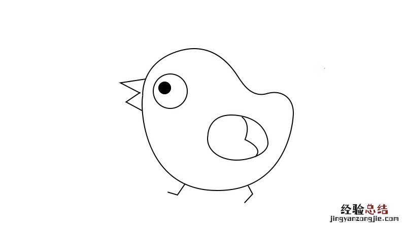 小鸡简笔画画法 小鸡简笔画画法步骤
