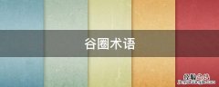 谷圈术语是什么意思 谷圈术语