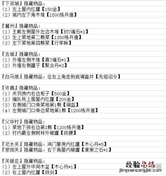吞食孔明传全武将属性+全角色入队+全天赋+全造诣汇总表