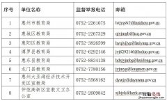 惠州教育投诉平台 惠州市校外培训机构监督举报电话
