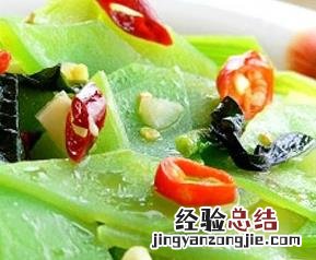 清炒莴笋的做法大全家常菜 清炒莴笋的做法