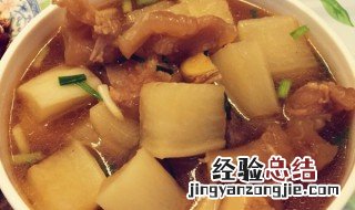 炖牛筋土豆水萝卜 萝卜炖牛筋怎么做