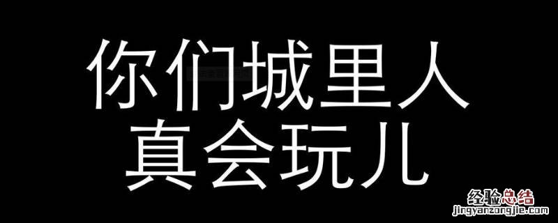 城会玩怎么形容 城会玩下一句怎么接