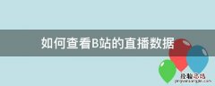如何查看b站直播观看人数 如何查看B站的直播数据