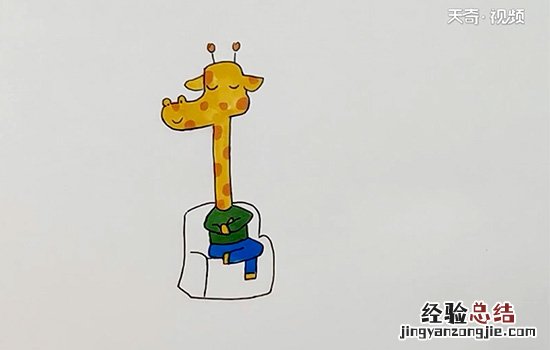 鹿的简画笔画 鹿先生简笔画