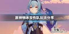 原神双冰配什么 原神物冰双伤队怎么玩
