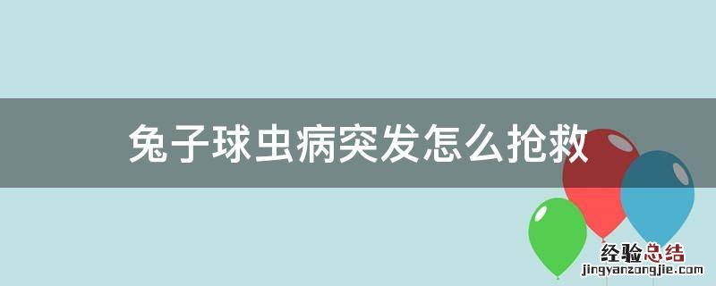 兔子球虫病突发怎么抢救在农村怎么办 兔子球虫病突发怎么抢救