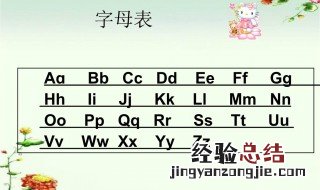 拼音表 汉语拼音字母表介绍