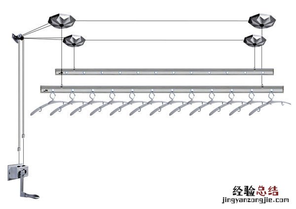 手摇晾衣架安装方法 手摇晾衣架安装你会吗
