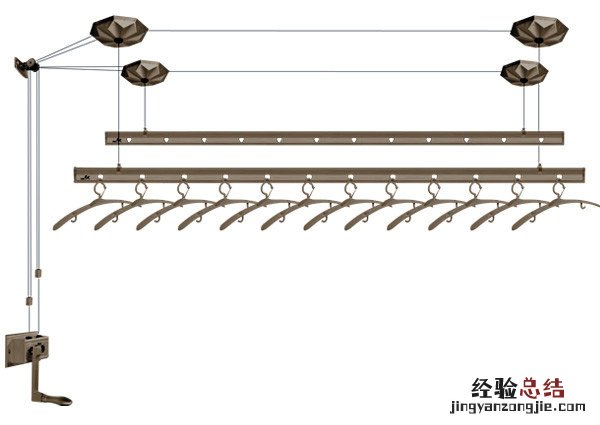 手摇晾衣架安装方法 手摇晾衣架安装你会吗