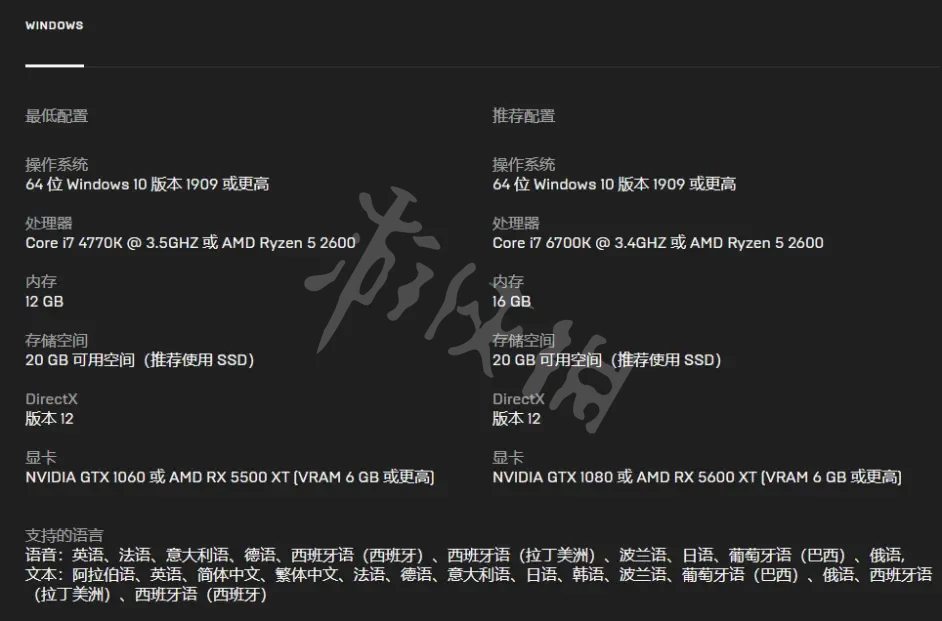 幽灵线东京配置要求高吗 幽灵线东京需要什么配置