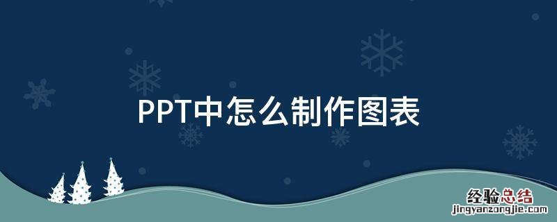 怎样用ppt制作图表 PPT中怎么制作图表